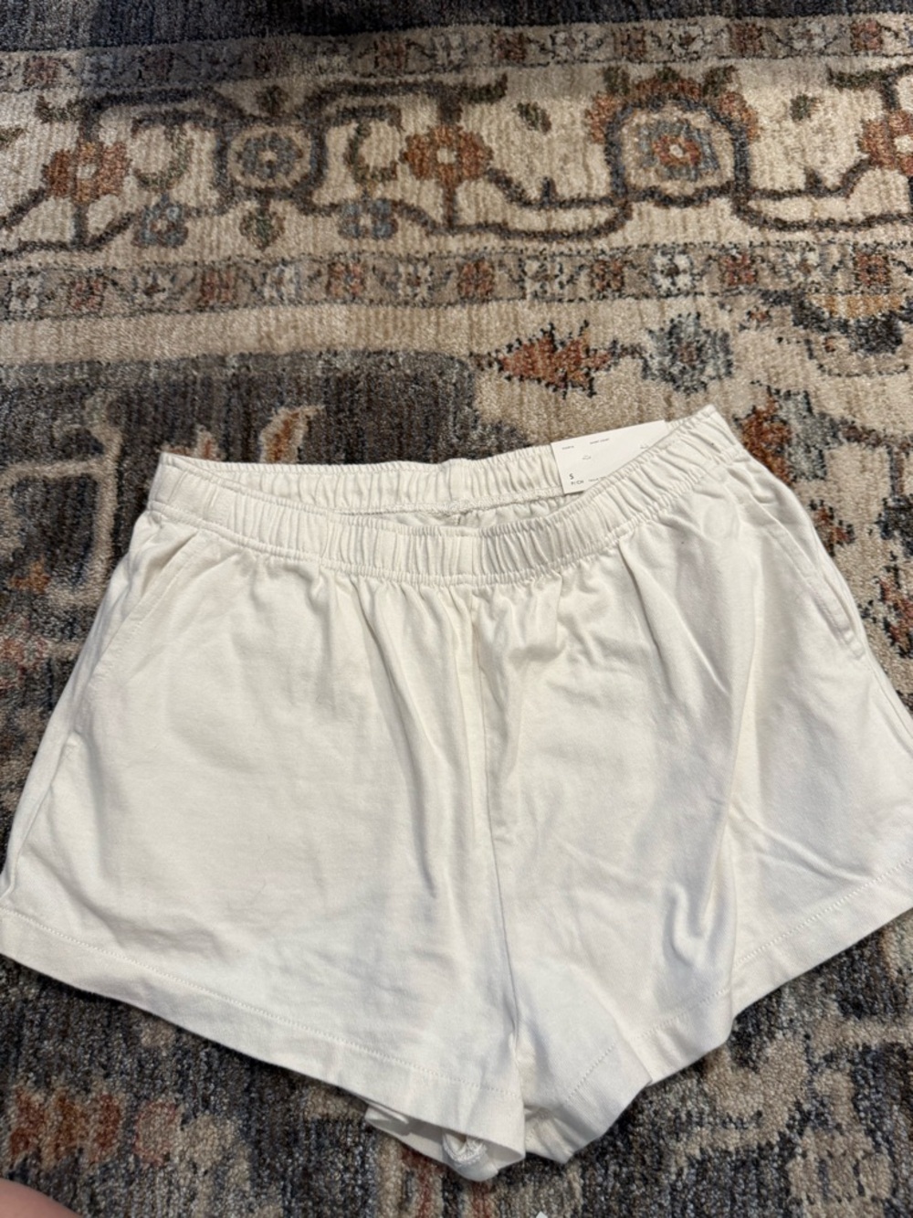 American Eagle Outfitters White Athletic Pull-On Shorts